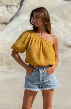 Jacquard One Sleeve Top -Barbie Clothing Shop A58A4680 scaled