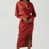 Sadyra Drop Shoulder Wrap Dress
