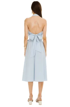 Shayla Midi Skirt -Barbie Clothing Shop ACS8079 FRENCH BLUE 03 scaled