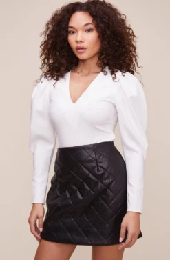 Quilted Mini Skirt