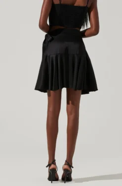 Ellery Ruffle Mini Skirt 26 Ellery Ruffle Mini Skirt -Barbie Clothing Shop ACS9122 BLACK 3 scaled