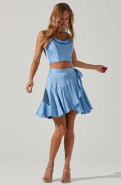 Ellery Ruffle Mini Skirt 20 Ellery Ruffle Mini Skirt -Barbie Clothing Shop ACS9122 SKYBLUE 2 scaled