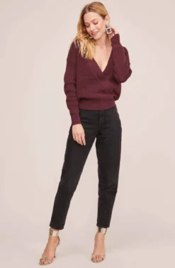 Stephanie Sweater -Barbie Clothing Shop ACT12303 WINE BLACK 1 scaled