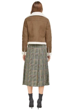 Quincy Moto Jacket -Barbie Clothing Shop ACT13736 CARAMEL IVORY 03 scaled