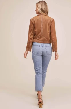 Venice Moto Jacket -Barbie Clothing Shop ACT13785 CARAMEL 4 scaled