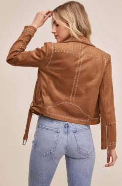 Venice Moto Jacket -Barbie Clothing Shop ACT13785 CARAMEL 5 scaled