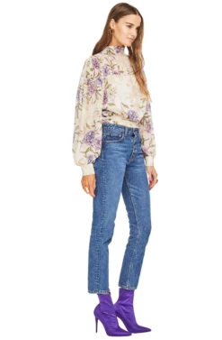 Rhonda Top 6 Rhonda Top -Barbie Clothing Shop ACT13795 CREAM LILAC FLORAL 02 scaled