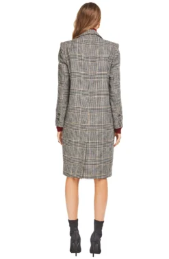 Kensington Coat 6 Kensington Coat -Barbie Clothing Shop ACT13910 BLACK MUSTARD PLAID 03 scaled