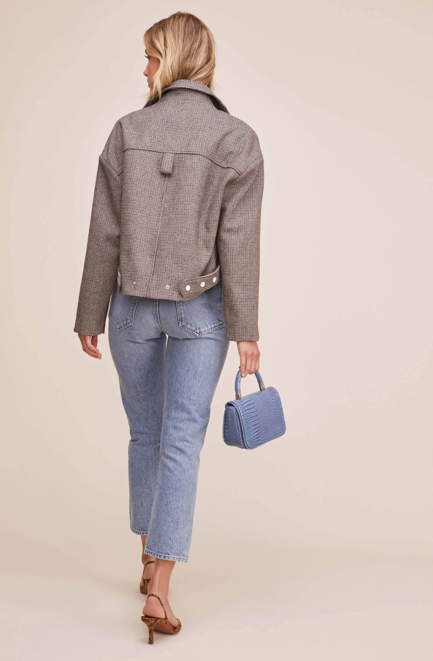 Boxy Woven Moto Jacket 4 Boxy Woven Moto Jacket - Image 4