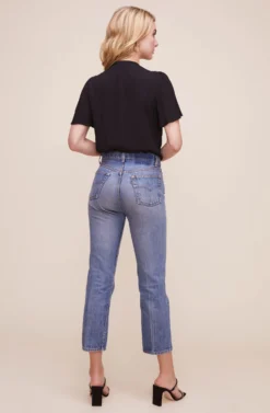 Cory Twist Front Bodysuit -Barbie Clothing Shop ACT15310B BLACK 6 scaled