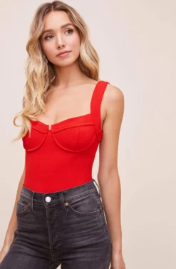 Angela Bodysuit 14 Angela Bodysuit -Barbie Clothing Shop ACT15392 BRIGHT RED 4 scaled