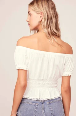 Romy Top -Barbie Clothing Shop ACT15482 WHITE 8 scaled