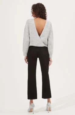 Serena Open Back Rhinestone Embellished Sweater -Barbie Clothing Shop ACT15494B GREY 4 scaled