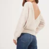 Serena Open Back Rhinestone Embellished Sweater
