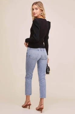 Suki Wrap Sweater -Barbie Clothing Shop ACT15524 BLACK 2 scaled