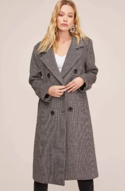 Vernon Houndstooth Coat -Barbie Clothing Shop ACT15538B BLACK WHITE HOUNDSTOOTH 5 scaled