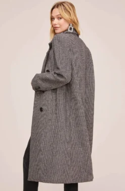 Vernon Houndstooth Coat -Barbie Clothing Shop ACT15538B BLACK WHITE HOUNDSTOOTH 6 scaled