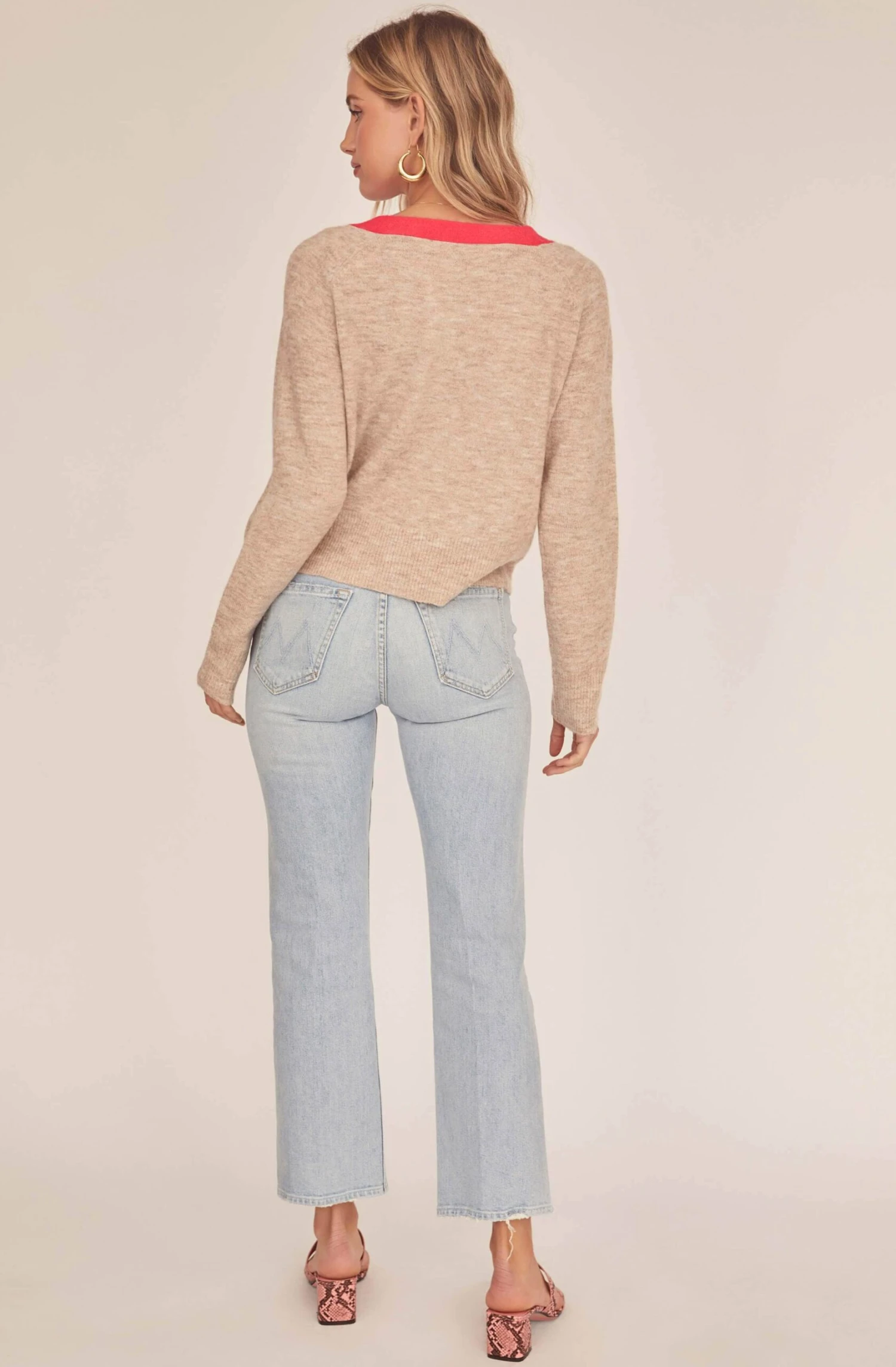 Constance Two Tone Cardigan 3 Constance Two Tone Cardigan - Image 3