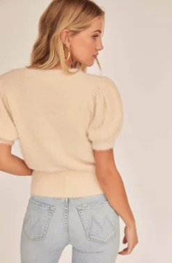 Alina Puff Sleeve Sweater 13 Alina Puff Sleeve Sweater -Barbie Clothing Shop ACT15731 CREAM 4A scaled