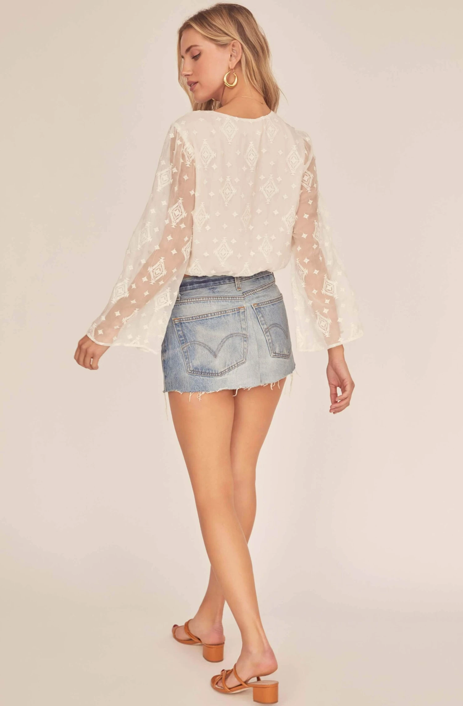 Saskia Wrap Sheer Top 6 Saskia Wrap Sheer Top - Image 6