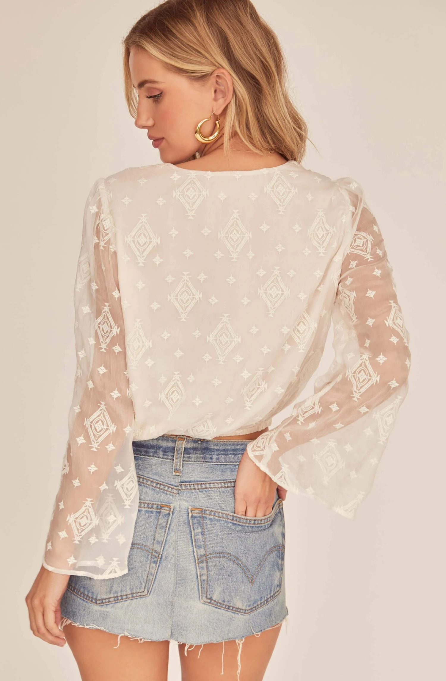 Saskia Wrap Sheer Top 7 Saskia Wrap Sheer Top - Image 7