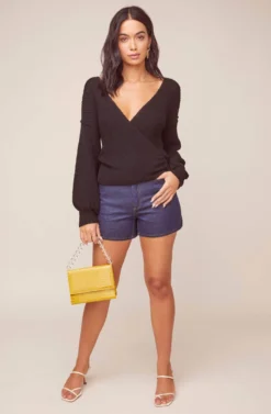 Denali Wrap Sweater -Barbie Clothing Shop ACT15798 BLACK 5 scaled