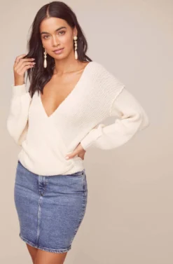 Denali Wrap Sweater -Barbie Clothing Shop ACT15798 CREAM 2 scaled