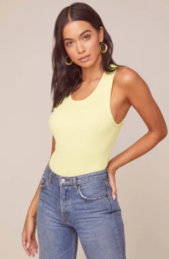 Sublime Open Back Bodysuit -Barbie Clothing Shop ACT15859 PALE LIME 2 scaled