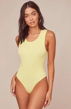 Sublime Open Back Bodysuit -Barbie Clothing Shop ACT15859 PALE LIME 5 scaled