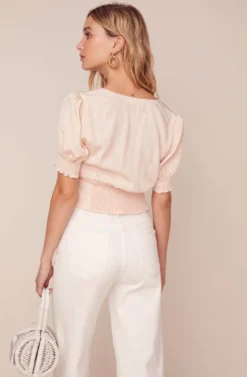 Tallulah Puff Sleeve Top -Barbie Clothing Shop ACT15918 VINTAGE CREAM 4 scaled