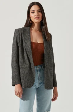 Harlow Herringbone Blazer