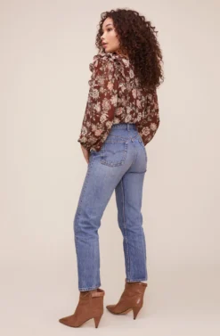 Odette Floral Bodysuit -Barbie Clothing Shop ACT16220 CINNAMON MULTI FLORAL 4 scaled