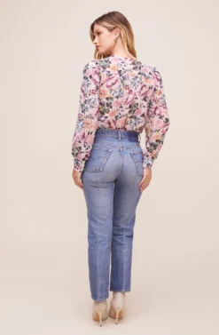 Matilda Floral Bodysuit -Barbie Clothing Shop ACT16238CCP PINK MULTI FLORAL 4 scaled