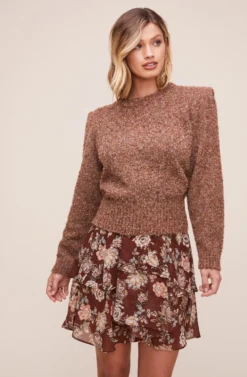 Caroline Sweater -Barbie Clothing Shop ACT16247 CARAMEL MULTI 1 scaled