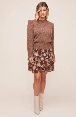 Caroline Sweater -Barbie Clothing Shop ACT16247 CARAMEL MULTI 2 scaled