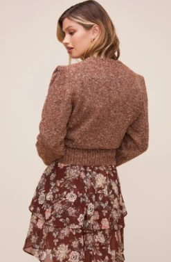 Caroline Sweater -Barbie Clothing Shop ACT16247 CARAMEL MULTI 3 scaled