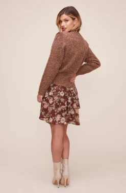 Caroline Sweater -Barbie Clothing Shop ACT16247 CARAMEL MULTI 4 scaled