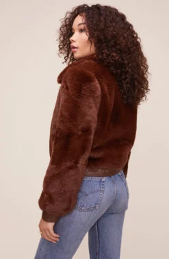 Patricia Jacket -Barbie Clothing Shop ACT16263 CHOCOLATE 4 scaled