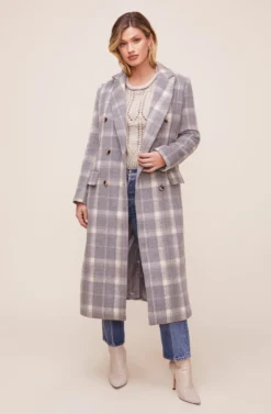 Raquel Plaid Coat -Barbie Clothing Shop ACT16283 BLUE GRAY MULTI PLAID 5 scaled