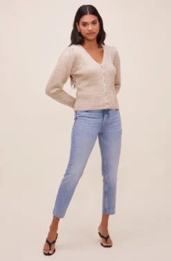 Cecilia Knit Cardigan -Barbie Clothing Shop ACT16315 GOLD 1 scaled