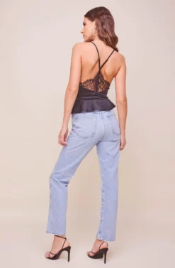 Sasha Peplum Top -Barbie Clothing Shop ACT16459S BLACK 5 scaled