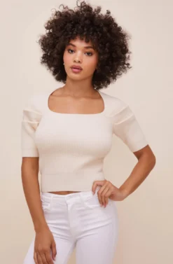 Adelia Ribbed Knit Sweater