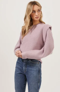 Romina Statement Sleeve Knit Sweater
