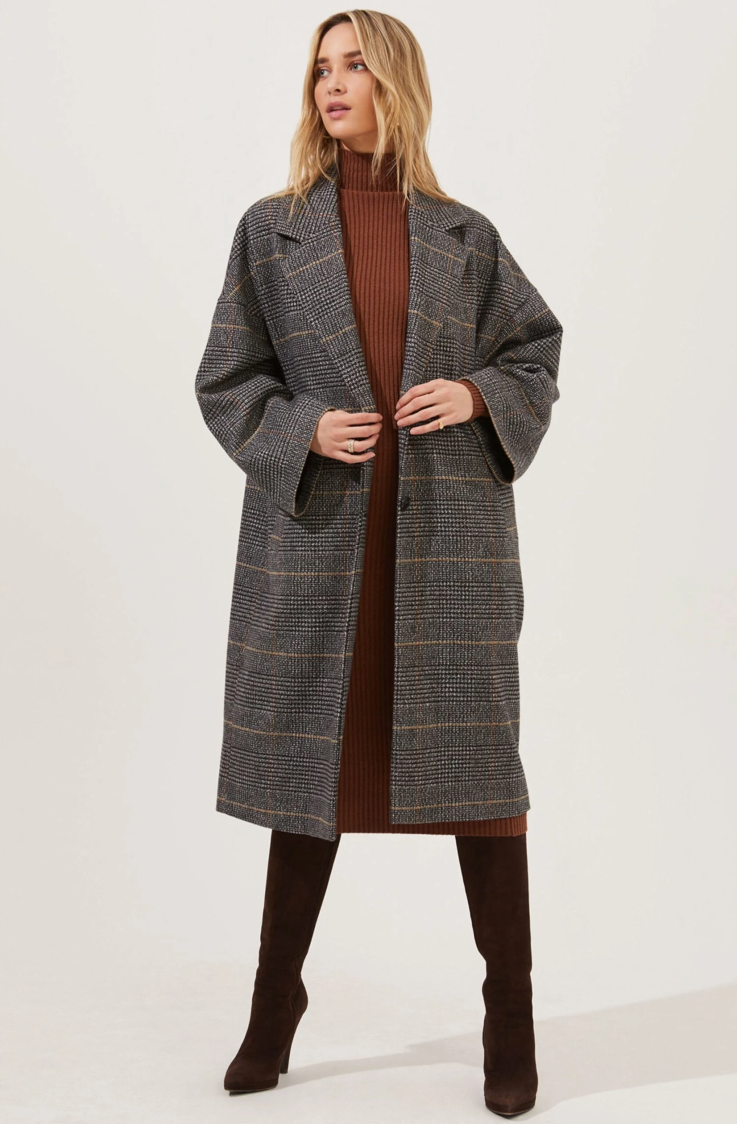 Evanston Plaid Oversized Coat 1 Evanston Plaid Oversized Coat
