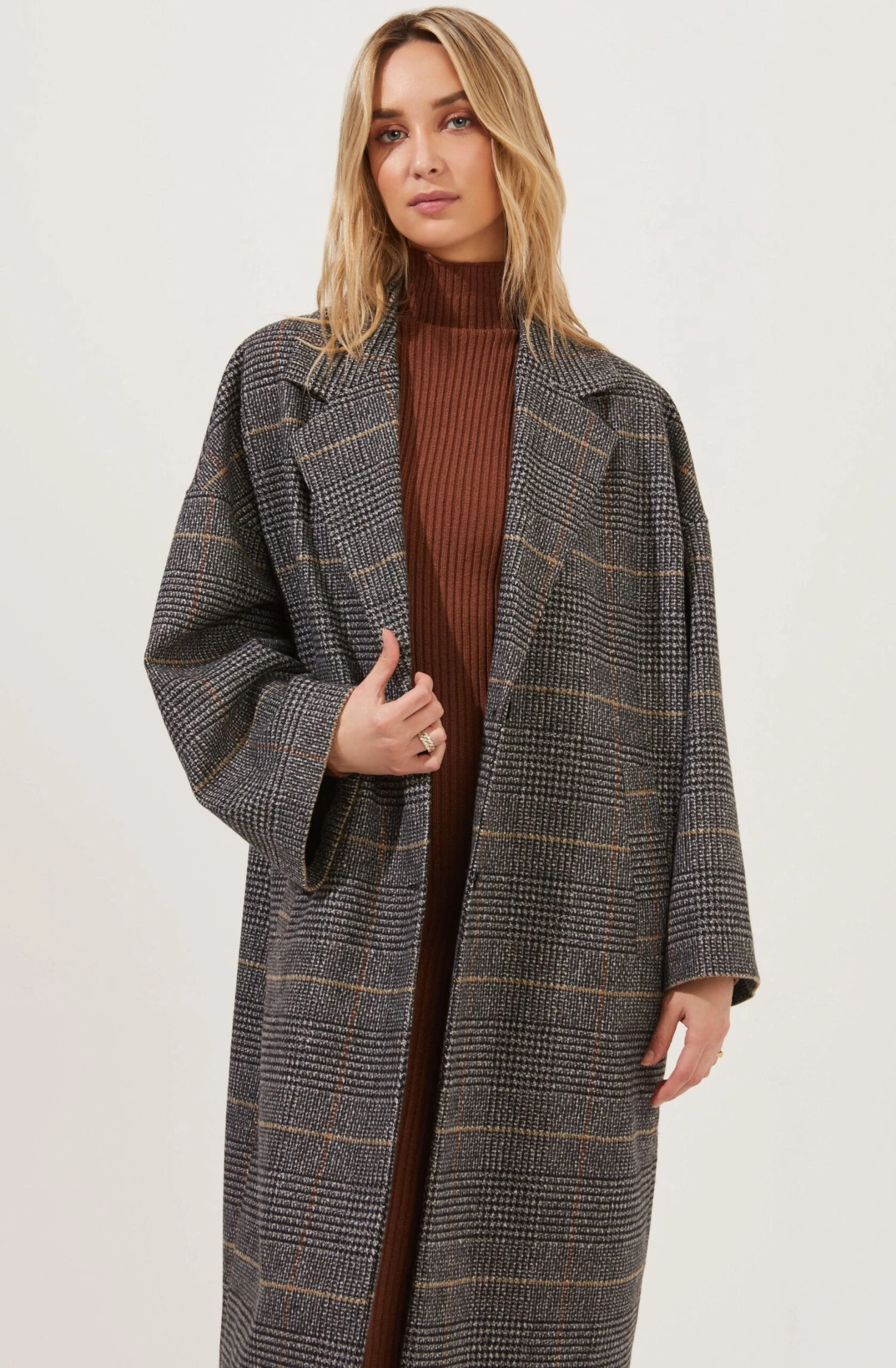 Evanston Plaid Oversized Coat 2 Evanston Plaid Oversized Coat - Image 2