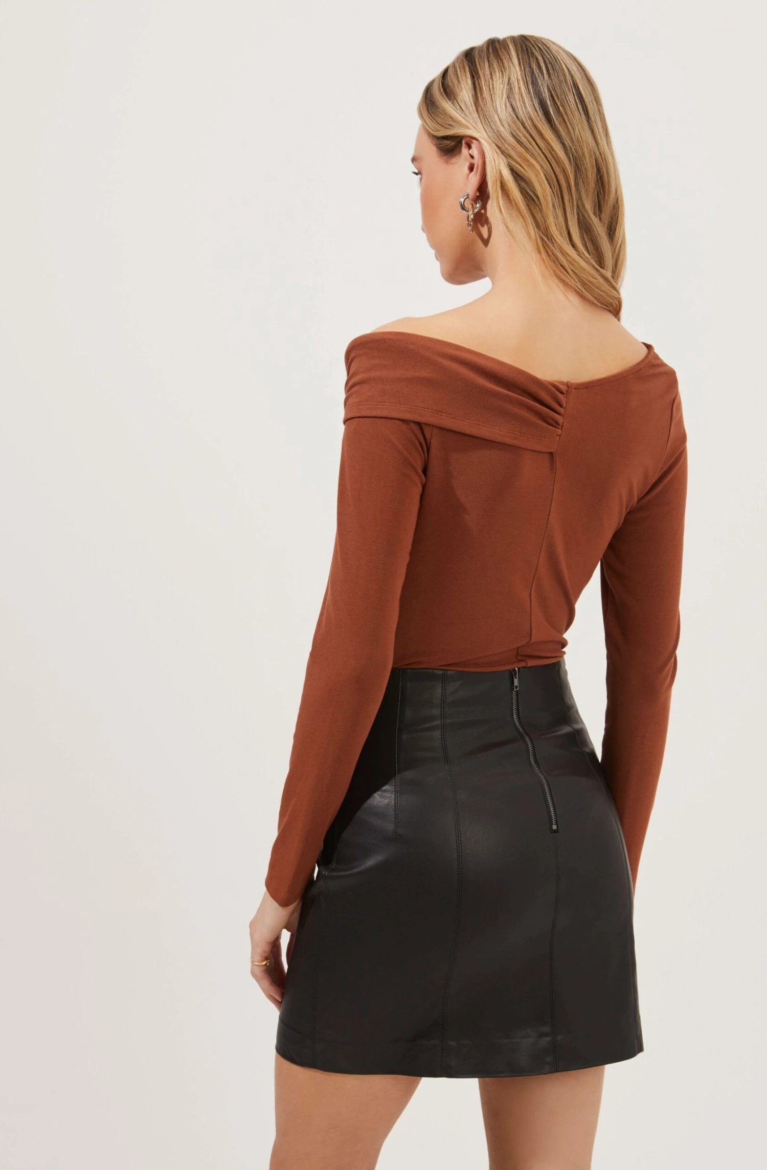 Meika Faux Leather Mini Skirt 4 Meika Faux Leather Mini Skirt - Image 4