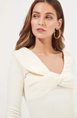 Iggy Twist Front Long Sleeve Bodysuit 28 Iggy Twist Front Long Sleeve Bodysuit -Barbie Clothing Shop ACT16871 OFFWHITE 8 scaled