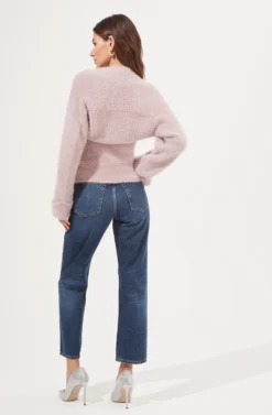 Yara Fuzzy Knit Sweater Set -Barbie Clothing Shop ACT16924 LAVENDER 4 scaled