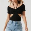 Monterey Halter Neck Cutout Bodysuit