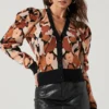Romilly Floral Puff Sleeve Cardigan